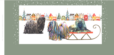 Preview: Windlicht I – Lhasa Apso Winterzauber